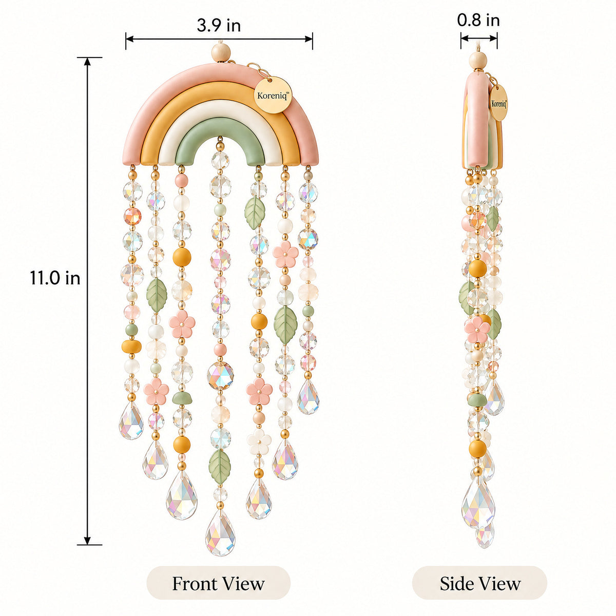 Koreniq™ Pastel Rainbow Crystal Hanging Suncatcher image 2