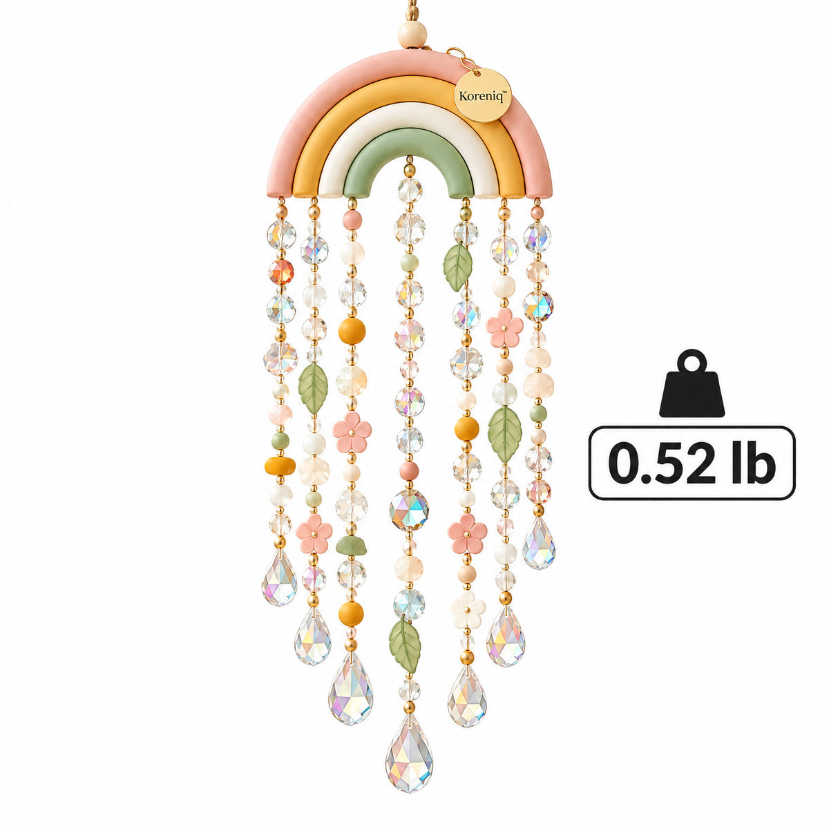 Koreniq™ Pastel Rainbow Crystal Hanging Suncatcher image 4