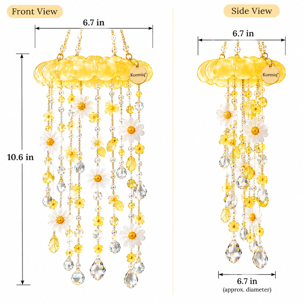 Koreniq™ Golden Daisy Crystal Hanging Suncatcher image 2