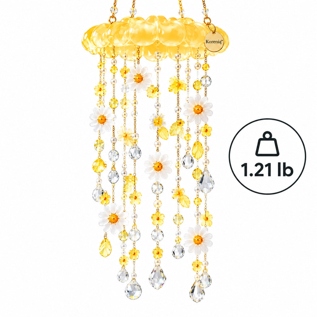 Koreniq™ Golden Daisy Crystal Hanging Suncatcher image 4