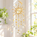 Koreniq™ Golden Sun and Stars Crystal Hanging Ornament image 1